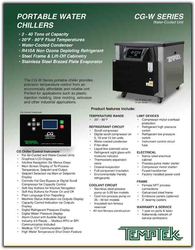 Portable Water Chiller : CG-W Series